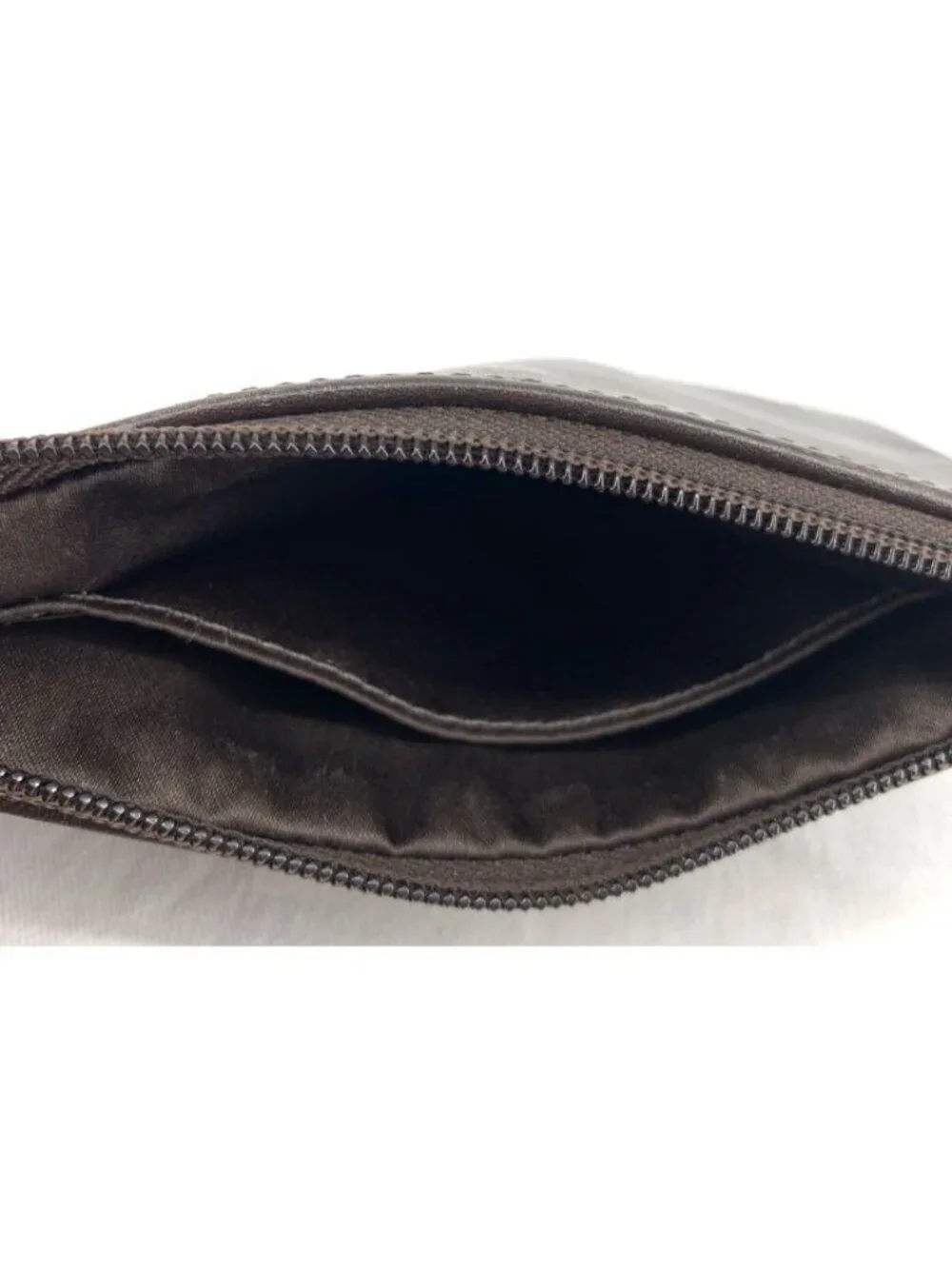 Coach Campbell Leather Wristlet Brown